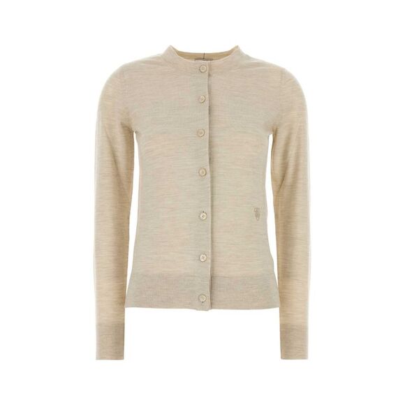Burberry Women Sand Wool Cardigan